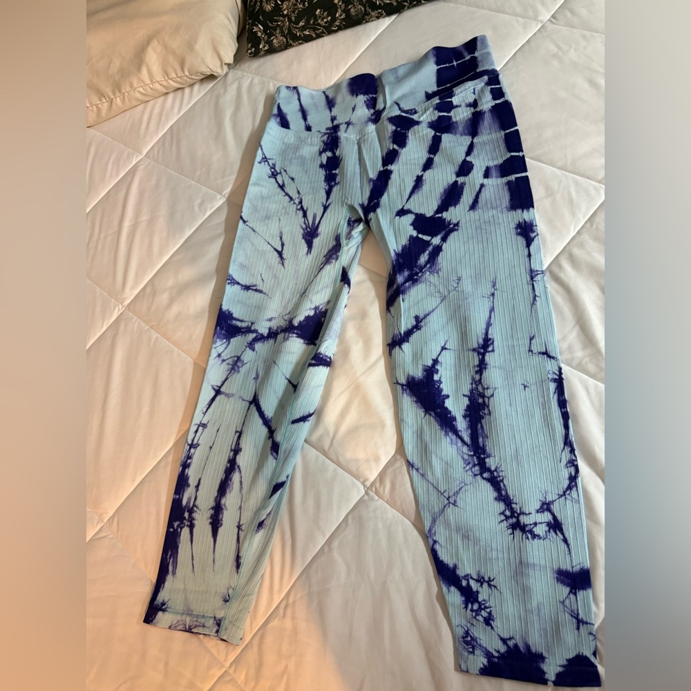 PINK Victoria's Secret Kids Leggings - Blue Tie-Dye